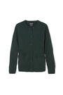 French Toast Kids Anti-Pill V-Neck Cardigan Sweater X9000 <b> Sizes XS - XXL <br> Hunter Green, Navy, <br> Burgundy, Black