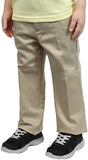Boys Navy, Charcoal & Khaki Flat Front Pants XCF-100 Authentic Galaxy Uniforms Sizes 4 to 20