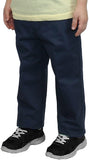 Boys Navy, Charcoal & Khaki Flat Front Pants XCF-100 Authentic Galaxy Uniforms Sizes 4 to 20