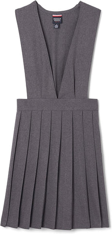 French Toast Girls V-Neck Pleated Jumper <br>Sizes 4 - 20</br> Burgundy, Gray, Navy, </br> Hunter Green, Khaki, </br> Black