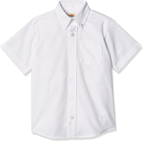 Dickies Boys & Girls White Short Sleeve Oxford Shirt KS920 <br> Sizes S - XL