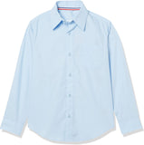 French Toast Mens Light Blue Husky Long Sleeve Dress Shirt SE9004YH <br> Sizes L - 2XL
