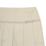 French Toast Pleated Skort with Grosgrain Ribbon Khaki