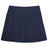 French Toast Pleated Skort with Grosgrain Ribbon Navy
