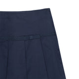 French Toast Pleated Skort with Grosgrain Ribbon Navy