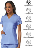 Maevn Eon Active V-Neck Pocket Top<br>Style 1708<br>Sizes XS - 3XL</br>