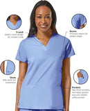 Maevn Eon Active V-Neck Pocket Top<br>Style 1708<br>Sizes XS - 3XL</br>