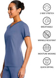 Maevn Women's Scrub Top 1778 Eon Sport Chest Pocket V-Neck Sizes  XS to 3XL
