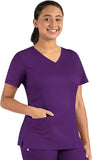 Maevn Matrix Women's Double V-Neck 3 Pockets Top<br>Style 13501<br>Sizes XXS - 3XL