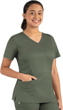 Maevn Matrix Women's Double V-Neck 3 Pockets Top<br>Style 13501<br>Sizes XXS - 3XL