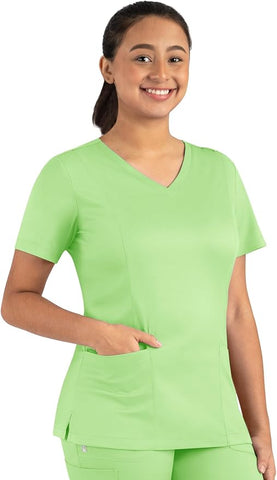 Maevn Matrix Women's Double V-Neck 3 Pockets Top<br>Style 13501<br>Sizes XXS - 3XL