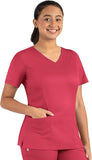 Maevn Matrix Women's Double V-Neck 3 Pockets Top<br>Style 13501<br>Sizes XXS - 3XL
