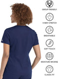 Maevn Matrix Women's Tuckable V-Neck 1 Pocket Top<br>Style 3503<br>Sizes XS - 3XL <br> Black, Navy, Olive, Pewter & Royal
