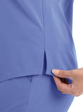 Maevn Women's Tuckable Scrub Top 4530 Matrix Impulse Chest Pocket V-Neck Sizes  XS to 3XL
