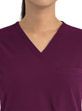 Maevn Women's Tuckable Scrub Top 4530 Matrix Impulse Chest Pocket V-Neck Sizes  XS to 3XL