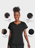 Maevn Women's Dolman Scrub Top 4540 Matrix Impulse Chest Pocket Notched Neck Sizes  XXS to 3XL