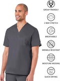 Maevn Eon Active Men's Mesh Panel One Chest Pocket V-Neck Top</br>Style 5208</br>Sizes XS - 3XL
