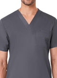 Maevn Eon Active Men's Mesh Panel One Chest Pocket V-Neck Top</br>Style 5208</br>Sizes XS - 3XL