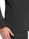 Maevn Matrix Impulse Womens Short Sleeve Round Neck Button Down Jacket <br> Style - 7510 <br> Sizes XS - 3XL