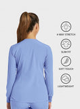 Maevn Matrix Impulse Womens Short Sleeve Round Neck Button Down Jacket <br> Style - 7510 <br> Sizes XS - 3XL