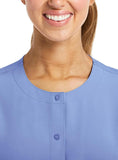 Maevn Matrix Impulse Womens Short Sleeve Round Neck Button Down Jacket <br> Style - 7510 <br> Sizes XS - 3XL