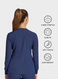 Maevn Matrix Impulse Womens Short Sleeve Round Neck Button Down Jacket <br> Style - 7510 <br> Sizes XS - 3XL