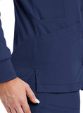Maevn Matrix Impulse Womens Short Sleeve Round Neck Button Down Jacket <br> Style - 7510 <br> Sizes XS - 3XL