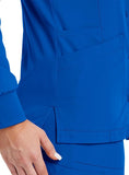 Maevn Matrix Impulse Womens Short Sleeve Round Neck Button Down Jacket <br> Style - 7510 <br> Sizes XS - 3XL