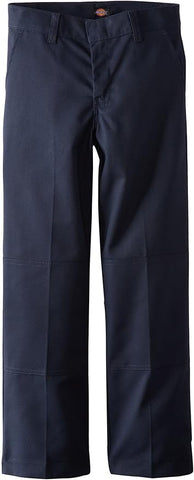 Dickies Boys Navy Blue Husky Flat Front Double Knee Pants 85062-NVY <br> Size 8H