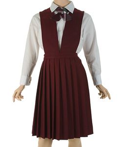 French Toast Girls V-Neck Pleated Jumper <br>Sizes 4 - 20</br> Burgundy, Gray, Navy, </br> Hunter Green, Khaki, </br> Black