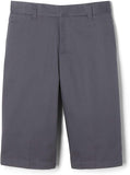 French Toast Kids Flat Front Adjustable Waist Short </br>Sizes 4 - 20 </br> Hunter Green, Khaki,</br> Navy, Black, Gray, </br>Brown