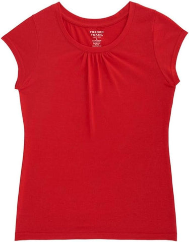French Toast Girl Red Short Sleeve Crew Neck Tee LA9479 <br> Sizes  XS ( 4/5 ) & S ( 6/6X )