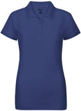 Premium Wear Juniors Navy Polo Shirt High Moisture Wicking Dry Fit Performance Short Sleeve  <br> Sizes S to 4XL