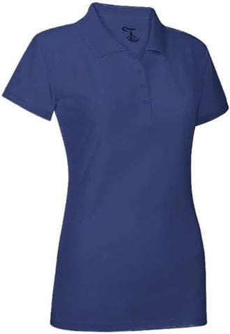 Premium Wear Juniors Navy Polo Shirt High Moisture Wicking Dry Fit Performance Short Sleeve  <br> Sizes S to 4XL