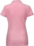 Premium Wear Juniors Pink Polo Shirt High Moisture Wicking Dry Fit Performance Short Sleeve  <br> Sizes S to 4XL