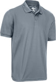 Premium Wear Men's Charcoal Polo Shirt High Moisture Wicking Dry Fit Performance Short Sleeve  <br> Sizes S to 4XL
