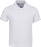 Premium Wear Boys White Short Sleeve Pique Polo Shirt 450-WHT <br> Sizes XS to XL