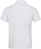 Premium Wear Boys White Short Sleeve Pique Polo Shirt 450-WHT <br> Sizes XS to XL
