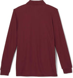 French Toast Boys Burgundy Long Sleeve Pique Polo Shirt SA9085 <br> Sizes XS - S