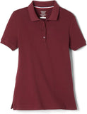 French Toast Girls Burgundy Short Sleeve Stretch Pique Polo SA9403 <br> Sizes M - XL