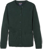 French Toast Kids Hunter Green Anti-Pill Crew Neck Cardigan Sweater SC9004 <b> Sizes XS - S <br> Hunter Green