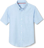 French Toast Mens Lt Blue Short Sleeve Oxford Shirt SE9003 <br> Sizes S, M, L, XL & 2XL
