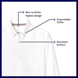 French Toast Mens Lt Blue Short Sleeve Oxford Shirt SE9003 <br> Sizes S, M, L, XL & 2XL