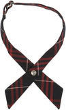 French Toast Girls Crisscross Necktie <br>One Size Fits All</br> Green Plaid, Burgundy Plaid, Blue Gold Plaid, Blue Red Plaid, Navy Red Plaid Burgundy Plaid,