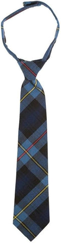 French Toast Kids Adjustable F1 Blue / Red Plaid Tie Sizes 4 -7 / 8 - 12 / 14 - 20