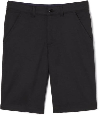 French Toast Black Performance Stretch Flat Front Short SH9252- <br> Sizes 34 to 38