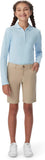 French Toast Girls Husky KhakinFlat Front Bermuda SH9271P-KHI <br> Size 10 Plus to 20 Plus