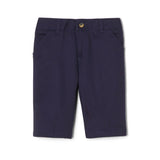French Toast Girls Husky Navy Flat Front Bermuda SH9271P-NVY <br> Size 12 Plus to 20 Plus