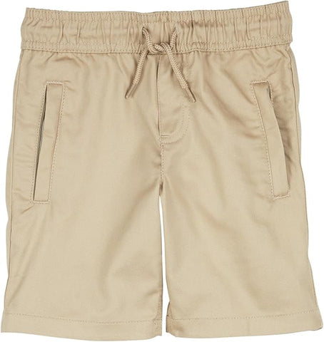 French Toast Boys Drawstring Khaki Flat Front Short SH9290 <br> Sizes 4 - 14
