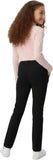 French Toast Girls Husky Black Pull On Twill Pant SK9551-BLK  <br> Sizes 10 Plus to 20 Plus